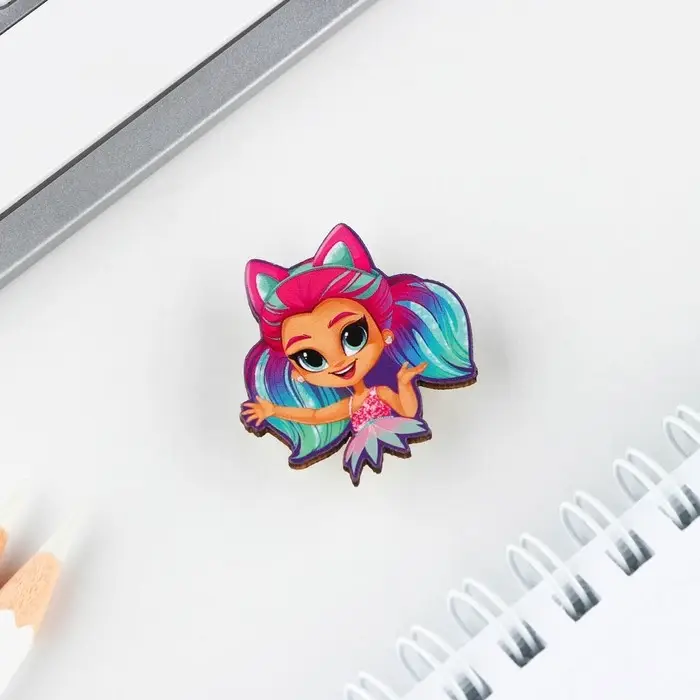 Значок с наклейками «Самой милой принцессе», 6.5 х 9 см Значок с наклейками «Самой милой принцессе», 6.5 х 9 см