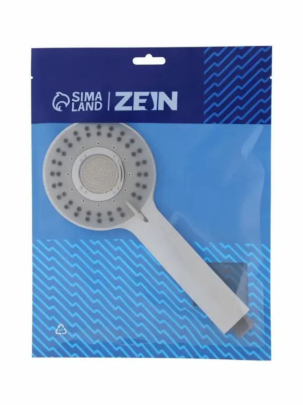 Лейка для душа ZEIN Z3543, d=110 мм, 5 режимов, в центре микроскопические точки, хром