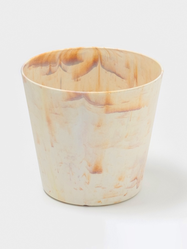 Кашпо круглое  Кашпо круглое "SandStorm" d14х13 см, цвет оранжевый