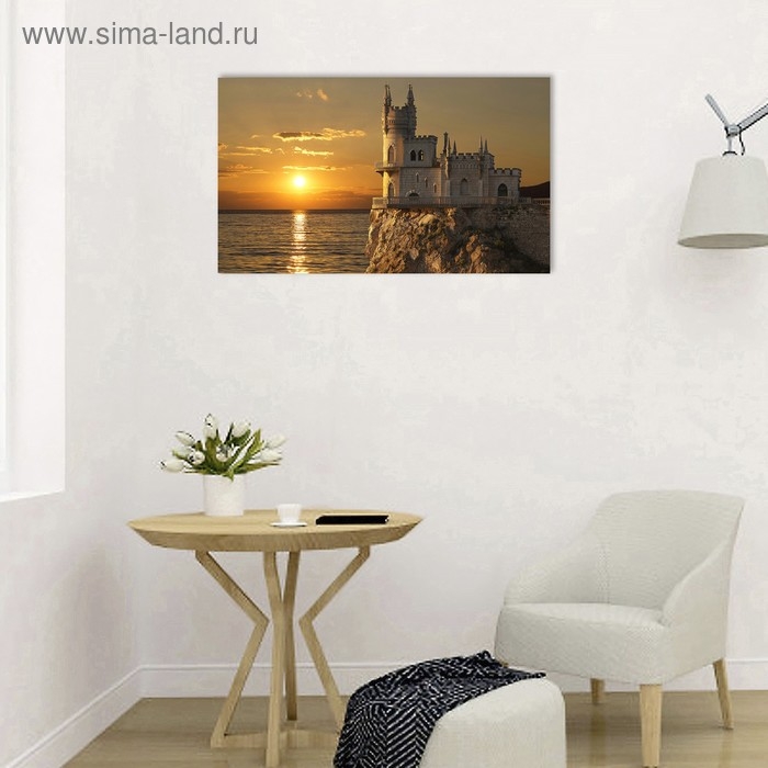 Картина на холсте Картина на холсте "Замок Ласточкино гнездо" 60*100 см