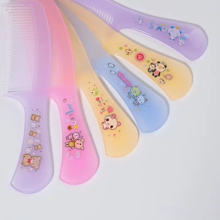 Расчёска с ручкой, 16×3.5(±1) см, фасовка 20 шт., МИКС