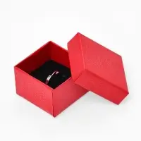 Коробочка подарочная под кольцо, серьги &laquo;Животный принт&raquo;, 5&times;5 см, (размер полезной части 4.5&times;4.5 см), вставка чёрная, МИКС