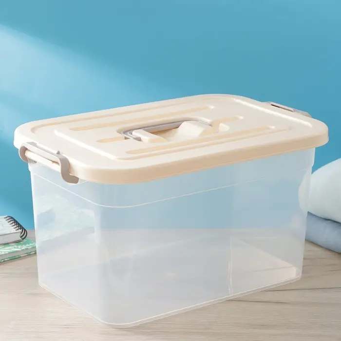 Контейнер для хранения с крышкой, 10 л, 35.5&times;23.5&times;19 см, пластик, МИКС