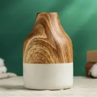 Ваза для цветов Теа, 15&times;10 см, керамика, белая, коричневая