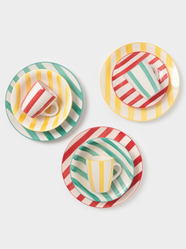 Тарелка Доляна Тарелка Доляна "Райе" 19см, 19,5х2, цвет желтый