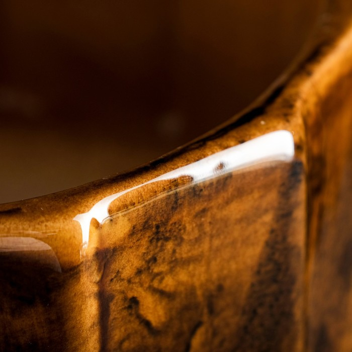 Набор горшков 3 шт. Набор горшков 3 шт. "Башня" коричневый 11 л/ 5 л/1,7 л