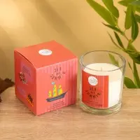 Свеча с кристаллом внутри Sea and Summer Jade orchid, 120 г, соевый воск, орхидея