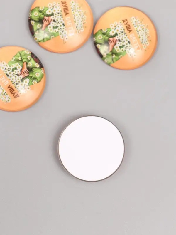 Кабошон стекло для творчества Кабошон стекло для творчества "Круг. Душа цветёт" 3х3 см