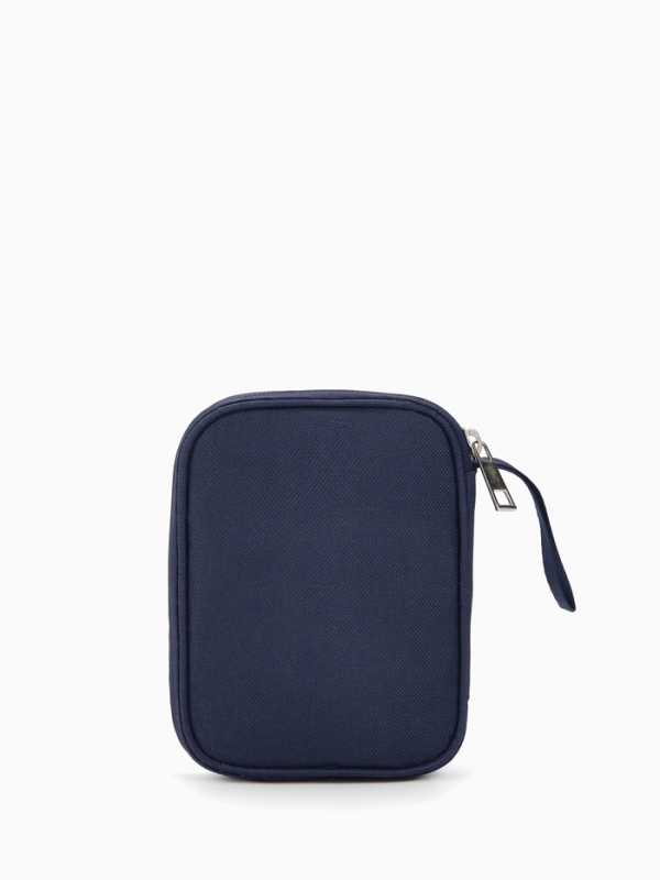 Косметичка Аптечка, 11*2,5*14, отд на молнии, синий