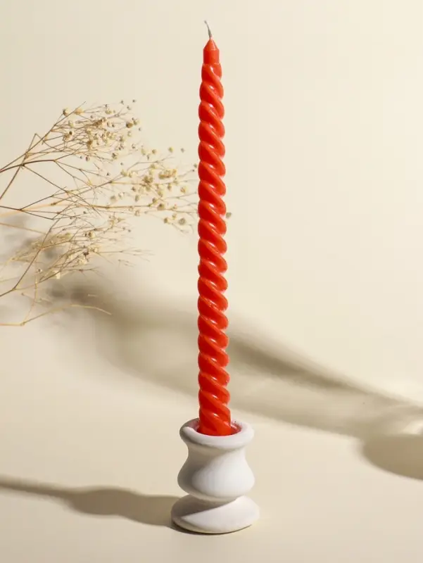 Набор свечей витых, 2х25 см, 4 шт, палитра оранжевого 25,5х8,8х2,4 см Набор свечей витых, 2х25 см, 4 шт, палитра оранжевого 25,5х8,8х2,4 см