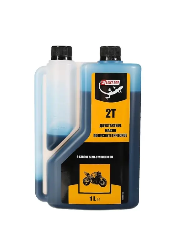 Масло двухтактное 3ton полусинтетическое ТС, 1 л, с дозатором ТМ-111