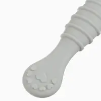 Ложка детская для прикорма, силикон, набор 3 шт., серый M&B