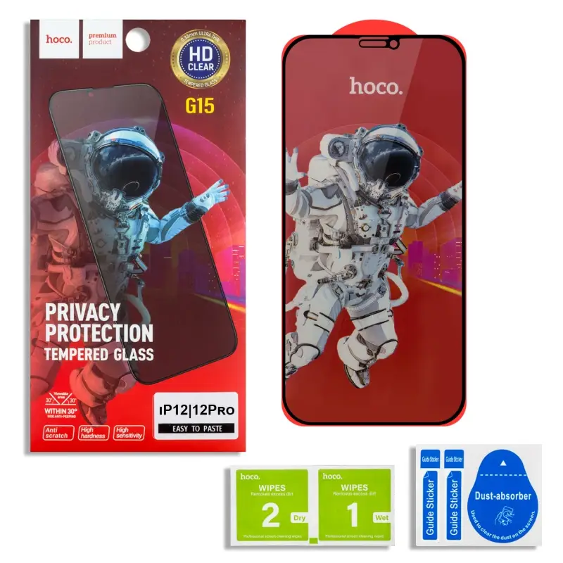 Защитное стекло iPh 12 Pro/12 Hoco G15 Privacy Защитное стекло iPh 12 Pro/12 Hoco G15 Privacy