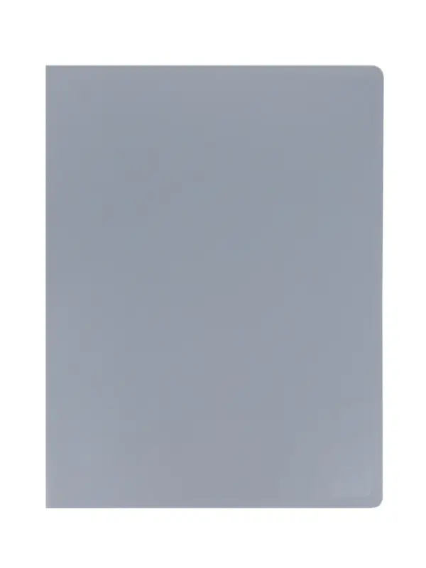 Папка с 30 вкладышами А4, 500 мкм, Calligrata, текстура &laquo;песок&raquo;, серая