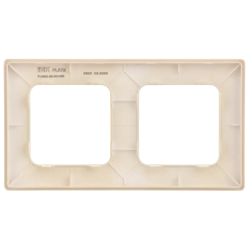FLITE CLASSIC Рамка 2-местная РУ-2-К-ФлСл сливочный IEK