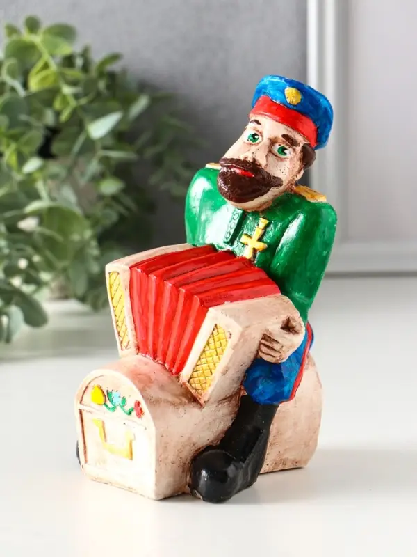 Копилка "Казак гармонист" 17,5х11х10,5 см