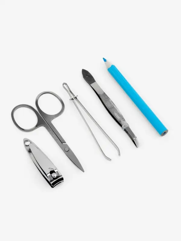 Швейный набор, 89 предметов, в футляре, 21&times;14&times;3 см