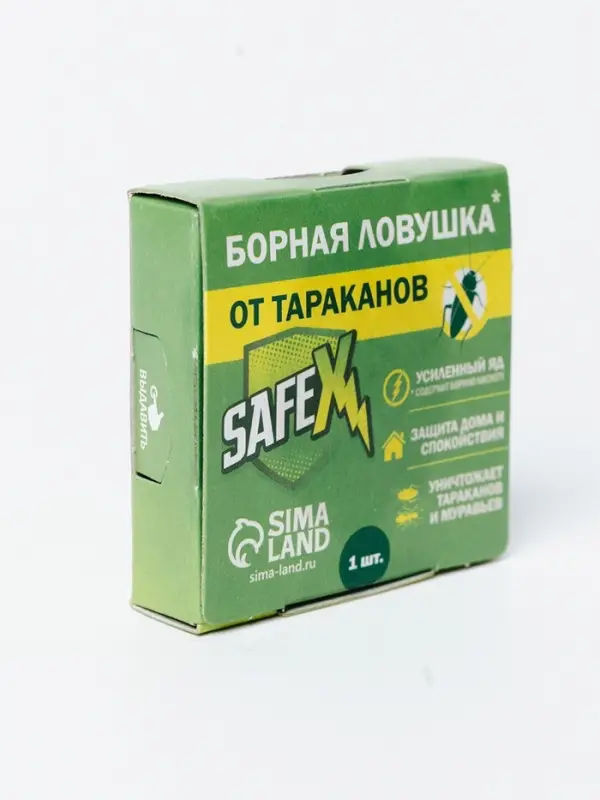 Средство от тараканов SAFEX Борные ловушки, 6 шт.