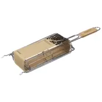 Решётка гриль для овощей Maclay, двойная, хромированная сталь, 49&times;14&times;7 см, рабочая поверхность 27&times;17 см