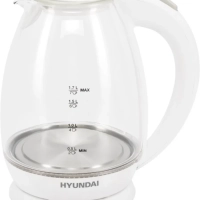 Чайник HYK-G2409 1.7л. 2200Вт белый серебристый