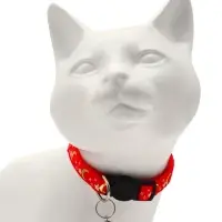 Ошейник для кошек &laquo;Ночь&raquo;,30&times;1 см, с бубенчиком, полиэстер