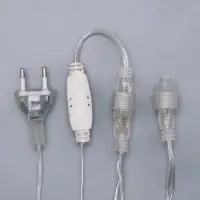 Гирлянда &laquo;Бахрома&raquo; 3&times;0.9 м, IP44, УМС, прозрачная нить, 232 LED, свечение тёплое белое, 220 В