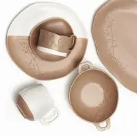 Блюдо керамическое &laquo;Монблан&raquo;, 23&times;34 см, ручная работа