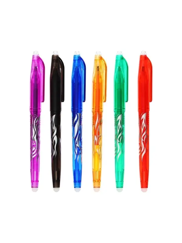 Набор стираемых ручек Calligrata, гелевые, 6 цветов, узел 0.7 мм