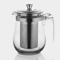Чайник заварочный Magistro &laquo;Шейди&raquo;, 500 мл, с металлическим ситом и крышкой, боросиликатное стекло, прозрачный