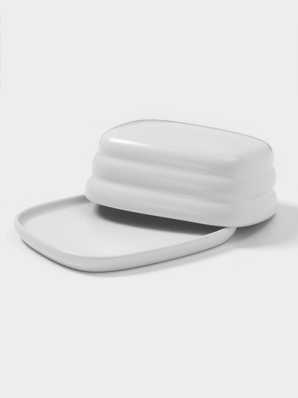 Маслёнка Доляна «Зефир», 16×13,5×5 см, керамика, белая Маслёнка Доляна «Зефир», 16×13,5×5 см, керамика, белая