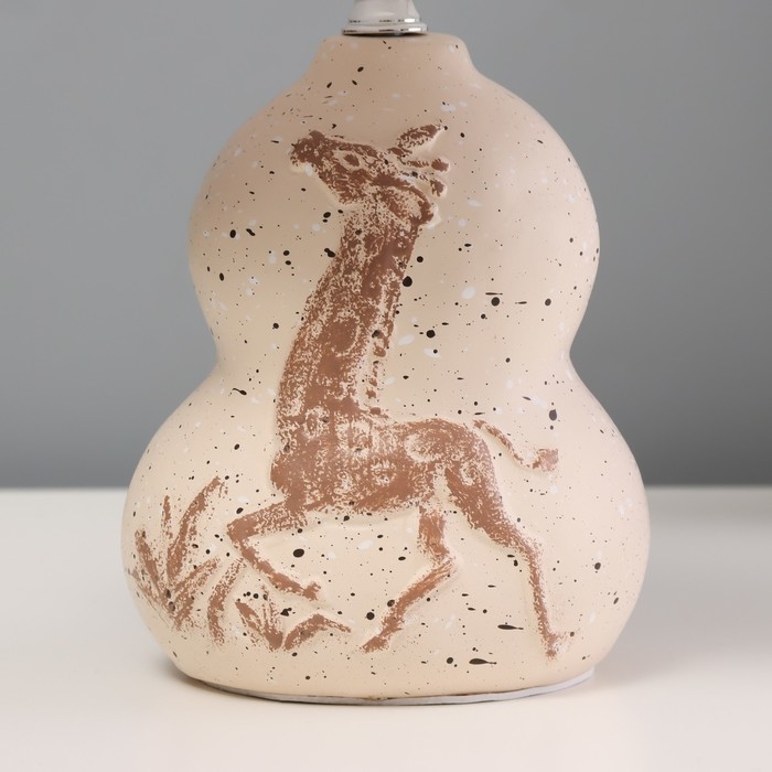 Настольная лампа Настольная лампа"Жираф" Е14 40Вт бежевый 20х20х32см