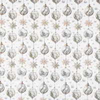 Упаковочная бумага на новый год, двухсторонняя крафтовая &laquo;Новогодние шары&raquo;, 70&times;100 см