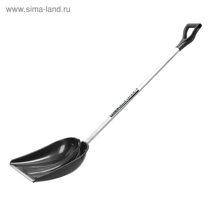 Лопата пластиковая, ковш 420 × 410 мм, с алюминиевой планкой, алюминиевый черенок, «Белый Медведь» Лопата пластиковая, ковш 420 × 410 мм, с алюминиевой планкой, алюминиевый черенок, «Белый Медведь»