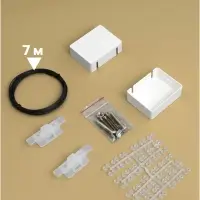 Карниз струнный, двухрядный, 7 м (ряд 3.5 м), пластиковый крючок