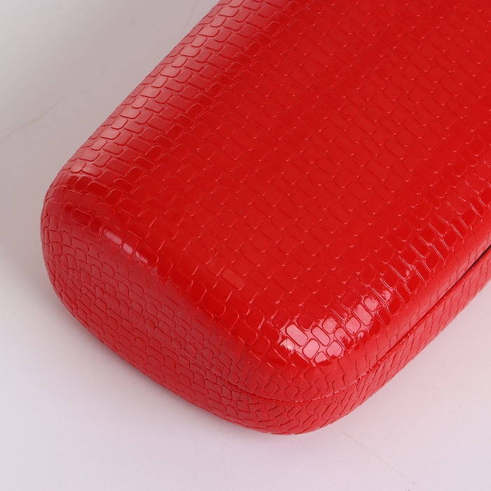 Футляр для очков на хлопушке, длина 15 см, цвет красный Футляр для очков на хлопушке, длина 15 см, цвет красный