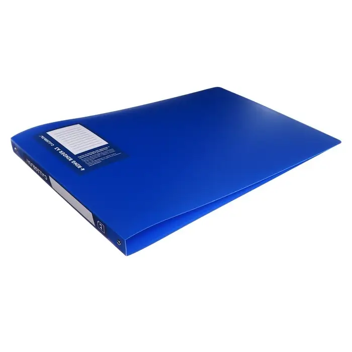 Папка на 4 кольцах А3, Calligrata Standard=27 мм, 800 мкм, горизонтальная, синяя