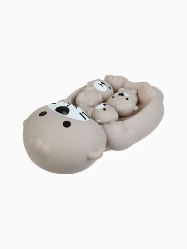 Набор резиновых игрушек для ванны Крошка Я &laquo;Милые выдры&raquo;, 18 см, 4 шт.