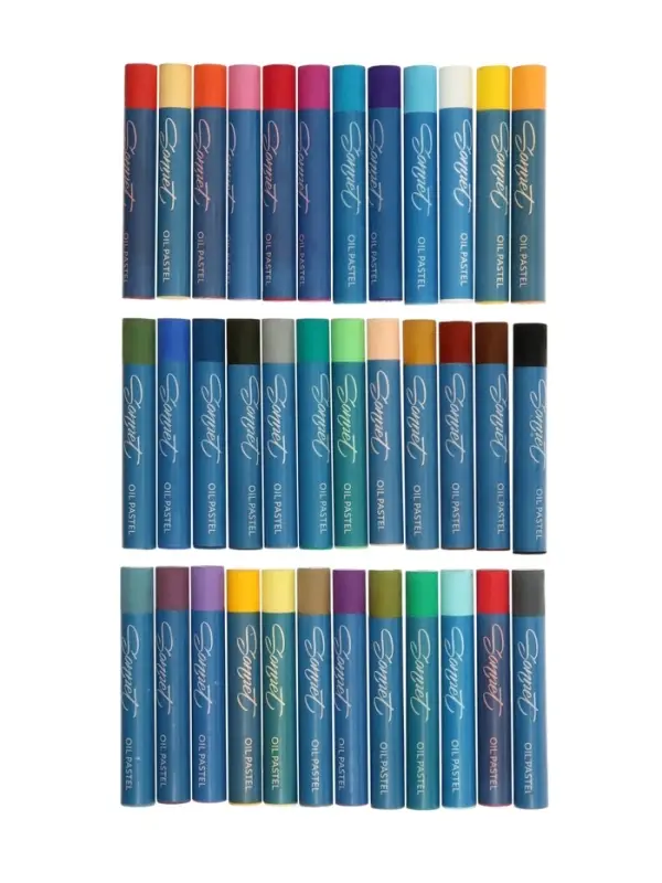 Пастель масляная 36 цветов, ЗХК &laquo;Сонет&raquo;, 10/69, круглая