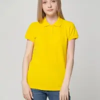 Рубашка поло женская Virma lady, желтая, размер S