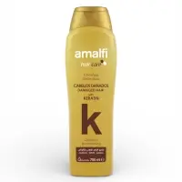 Шампунь для поврежденных волос AMALFI кератиновый, 750 мл