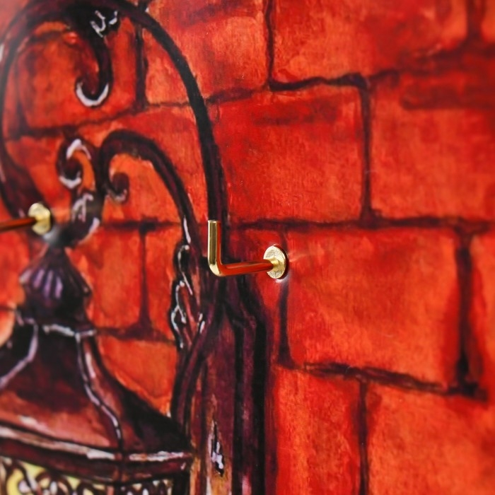 Ключница открытая Ключница открытая "Фонарь акварель" 5 крючков, 23х32 см