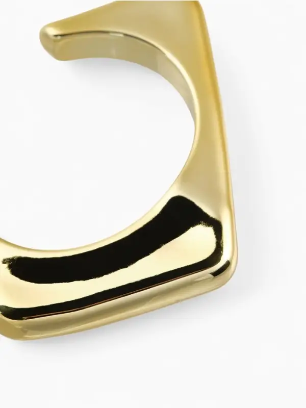 Браслет манжета «Уголки», цвет золото