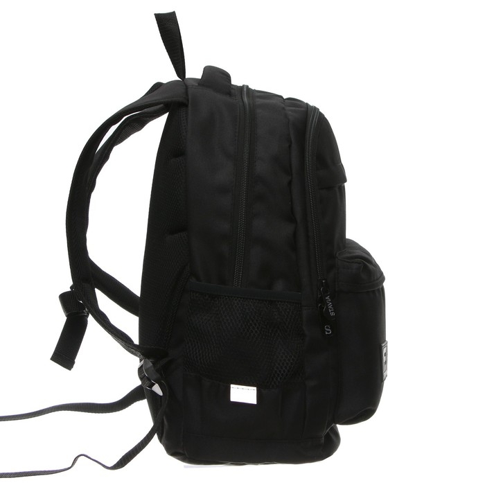 Рюкзак молодёжный, школьный, 41×28×15 см, эргономичная спинка, Stavia «Реалист» чёрный Рюкзак молодёжный, школьный, 41×28×15 см, эргономичная спинка, Stavia «Реалист» чёрный