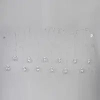 Гирлянда &laquo;Бахрома&raquo; 2.4&times;0.7 м с насадками &laquo;Шарики&raquo;, IP20, прозрачная нить, 108 LED, свечение мульти, 8 режимов, 220 В