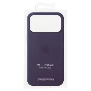 Чехол для iPhone 17 Pro Max Silicone Case 100% ORG (MagSafe + анимация NFC Clear) c LOGO Purple Fog