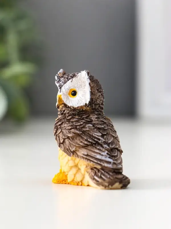 Фигурка полистоун &laquo;Серая сова&raquo;, 2.3&times;4.3&times;4.5 см, МИКС