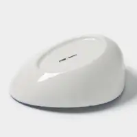 Салатник Magistro Blue Lagoon, 350 мл, 19.2&times;14.9&times;7.9, фарфор, белый