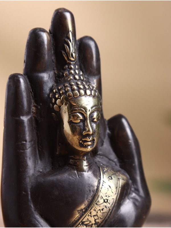 Сувенир бронза Сувенир бронза "Рука Будды" 7х3х12 см