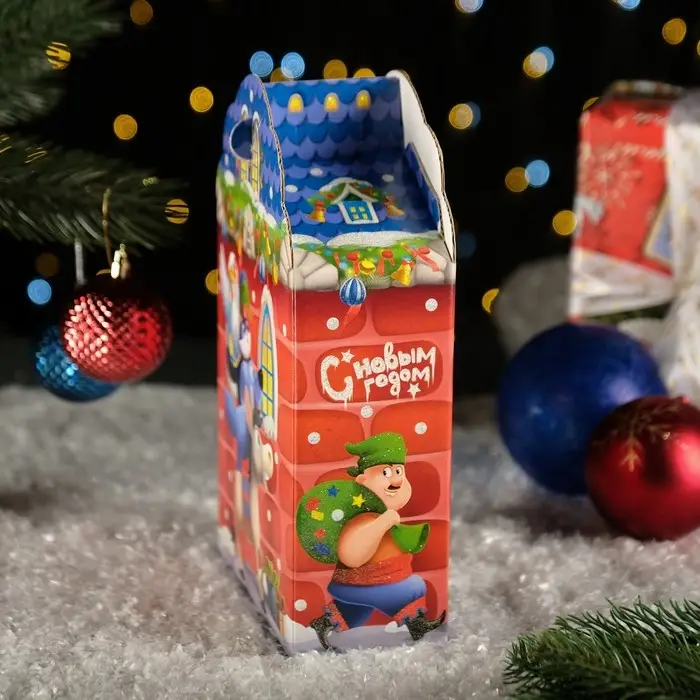 Подарочная новогодняя коробка «Бременские Музыканты», 16×7.5×26 см