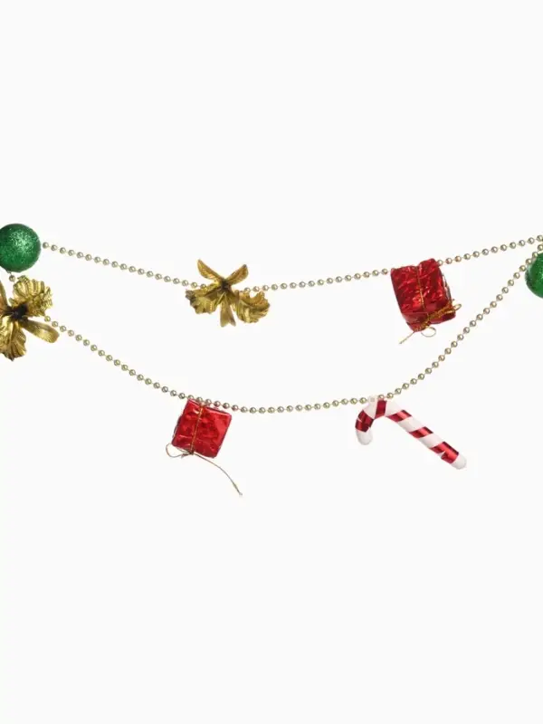 Бусы на ёлку &laquo;Шарики, подарки, карамель&raquo;, 90 см, разноцветные